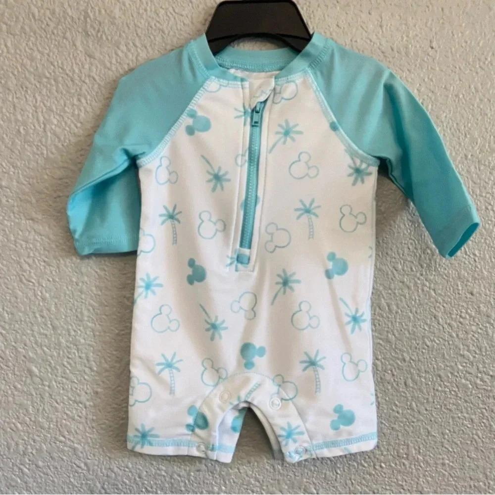 Disney Baby One Piece Swim Mickey NWOT UPF 50+